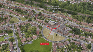 Ranmore Path, Orpington, LND - aerial  map view