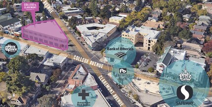 6039 College Ave, Oakland, CA - AERIAL  map view - Image1