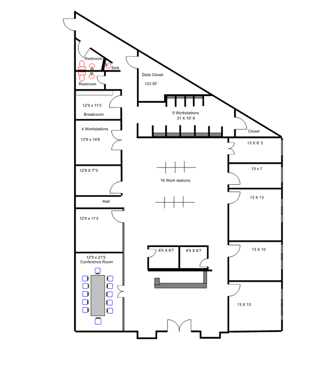 16350 Blanco Rd, San Antonio, TX for lease Floor Plan- Image 1 of 2