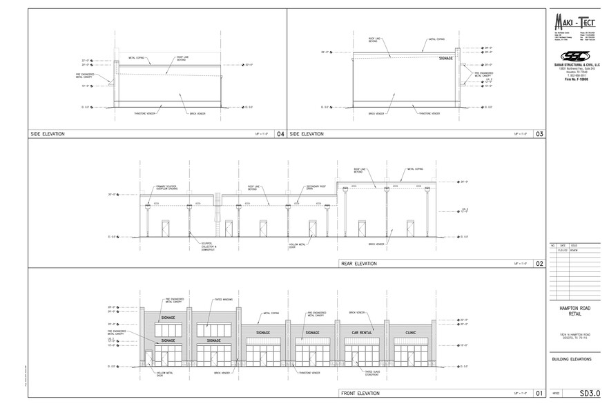 1824 N Hampton Rd, DeSoto, TX for lease - Site Plan - Image 2 of 13