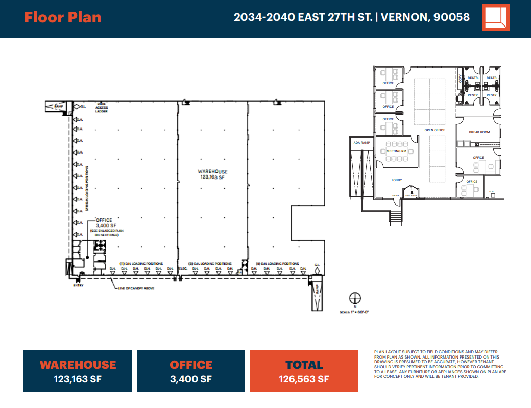 2034-2040 E 27th St, Vernon, CA for lease Floor Plan- Image 1 of 1