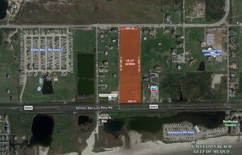 11126 San Luis Pass Rd, Galveston, TX - aerial  map view - Image1