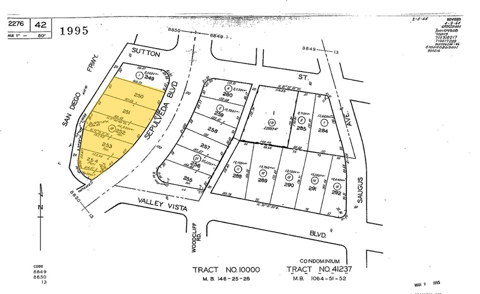 4355 Sepulveda Blvd, Sherman Oaks, CA for sale - Plat Map - Image 1 of 1