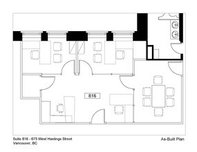 675 W Hastings St, Vancouver, BC for lease Floor Plan- Image 1 of 8