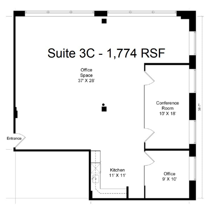 216 N May St, Chicago, IL for lease Floor Plan- Image 1 of 1