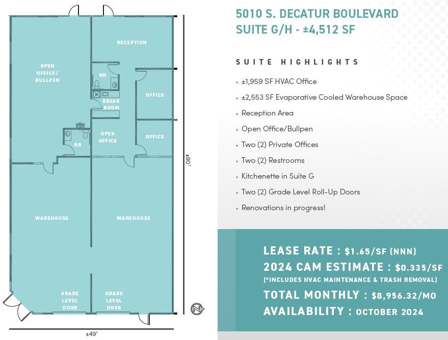 5030 S Decatur Blvd, Las Vegas, NV for lease Floor Plan- Image 1 of 1