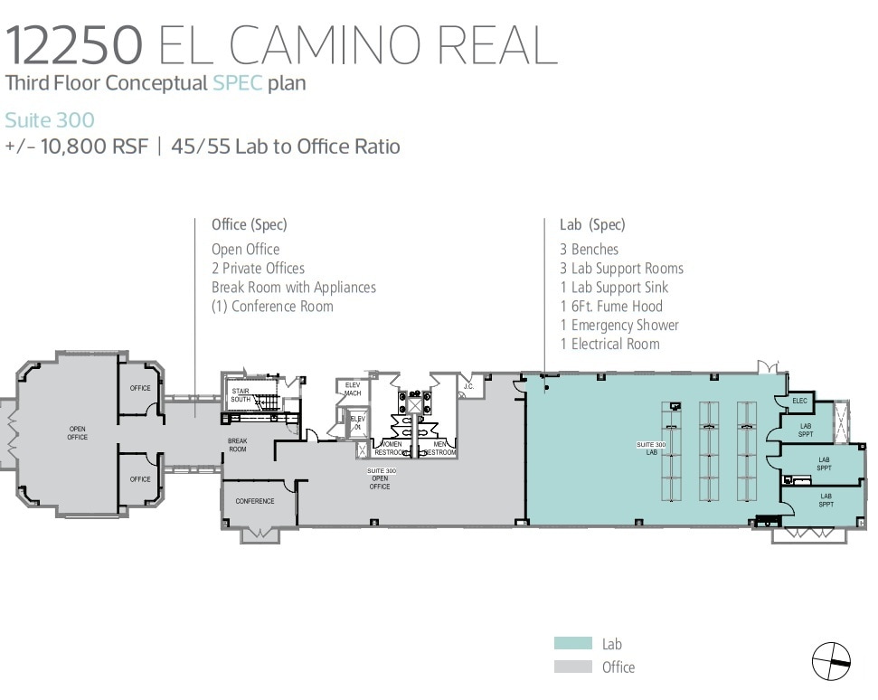 12250 El Camino Real, San Diego, CA for lease Floor Plan- Image 1 of 1