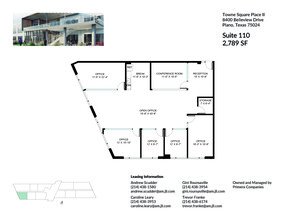 8560 Belleview Dr, Plano, TX for lease Floor Plan- Image 1 of 2