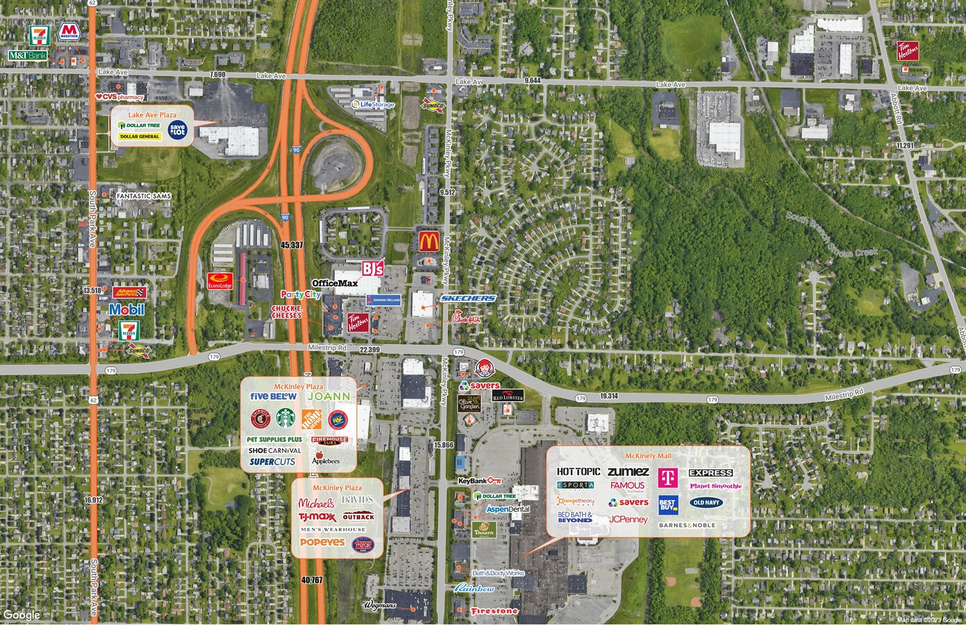 McKinley Pkwy & Milestrip Rd Pky, Buffalo, NY 14219 - Retail for Sale ...