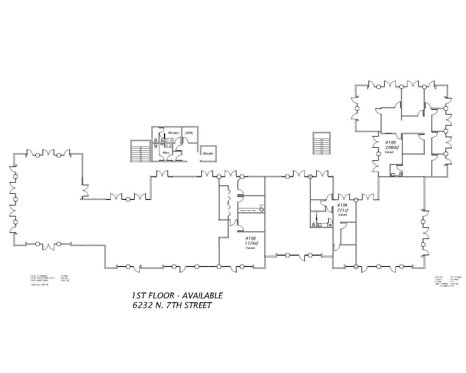 6232 N 7th St, Phoenix, AZ for lease Site Plan- Image 1 of 2