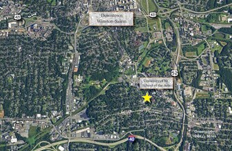 2101 Sunnyside Ave, Winston-Salem, NC - AERIAL  map view