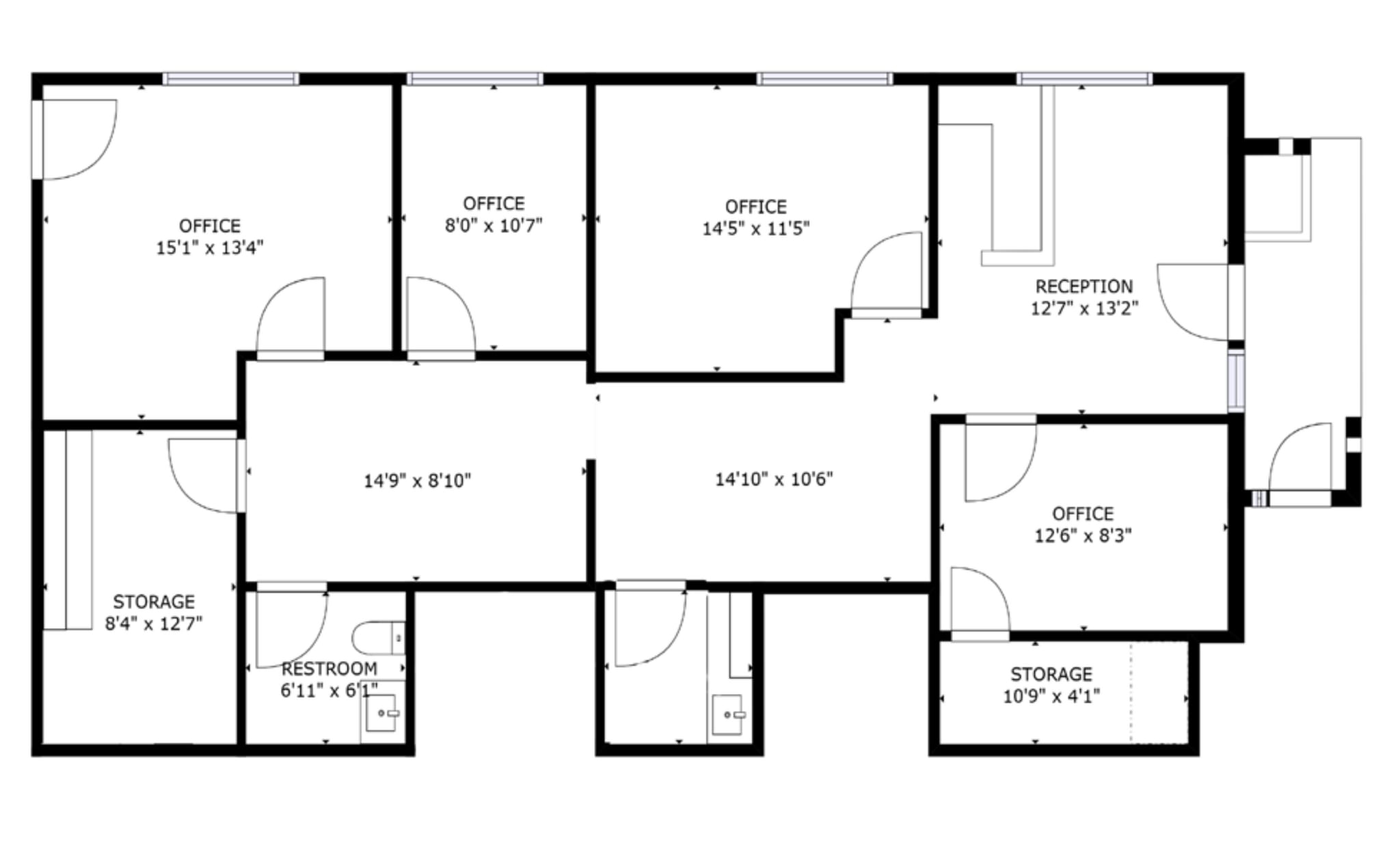 633 S 4th St, Las Vegas, NV for lease Floor Plan- Image 1 of 9