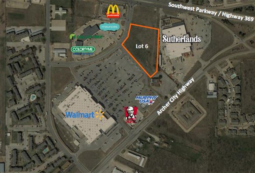 5131 Greenbriar Rd, Wichita Falls, TX 76302 Walmart Outparcel