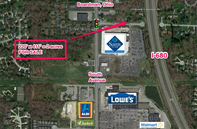 1176 Meadow Ln, Boardman, OH for sale - Aerial - Image 1 of 1