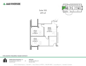 6660 Riverside Dr, Metairie, LA for lease Site Plan- Image 1 of 1