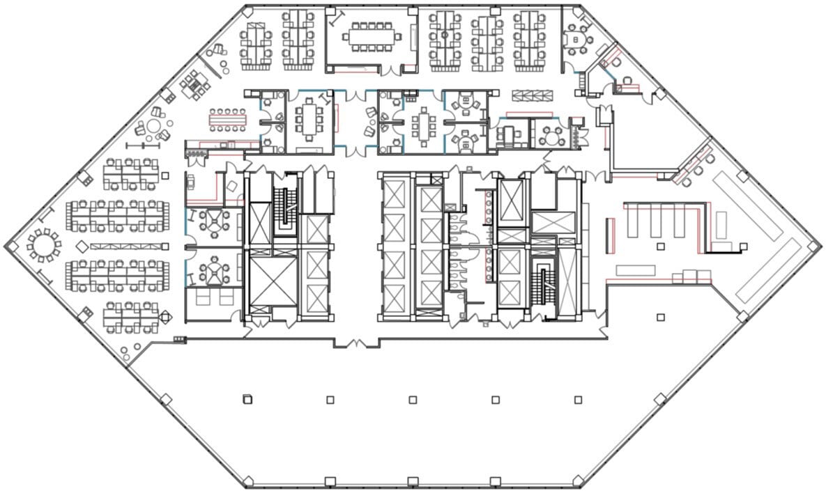 1835 Market St, Philadelphia, PA for lease Floor Plan- Image 1 of 2