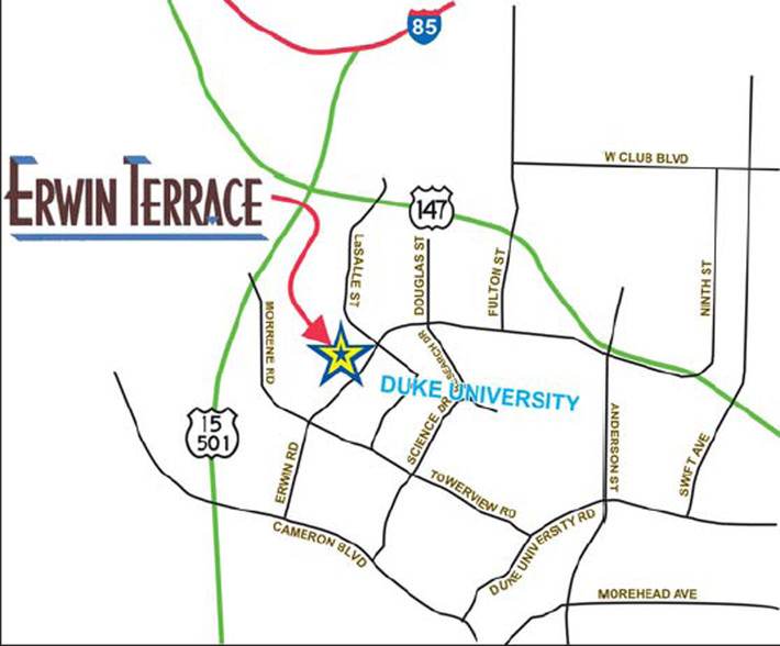 2816 Erwin Rd, Durham, NC for lease - Plat Map - Image 2 of 20