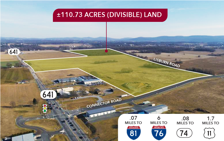 Connector & W Trindle Rd, Carlisle, PA for sale - Aerial - Image 2 of 2