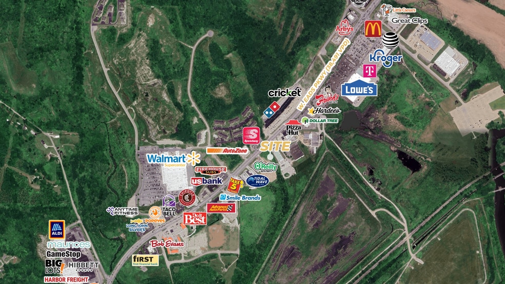 1108 Eads Pkwy, Lawrenceburg, IN for lease - Aerial - Image 3 of 3