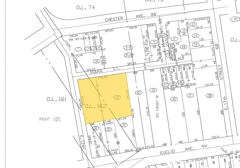 1901 E 13th St, Cleveland, OH for sale - Plat Map - Image 1 of 1