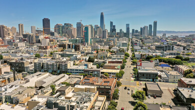 1100 Folsom St, San Francisco, CA - aerial  map view