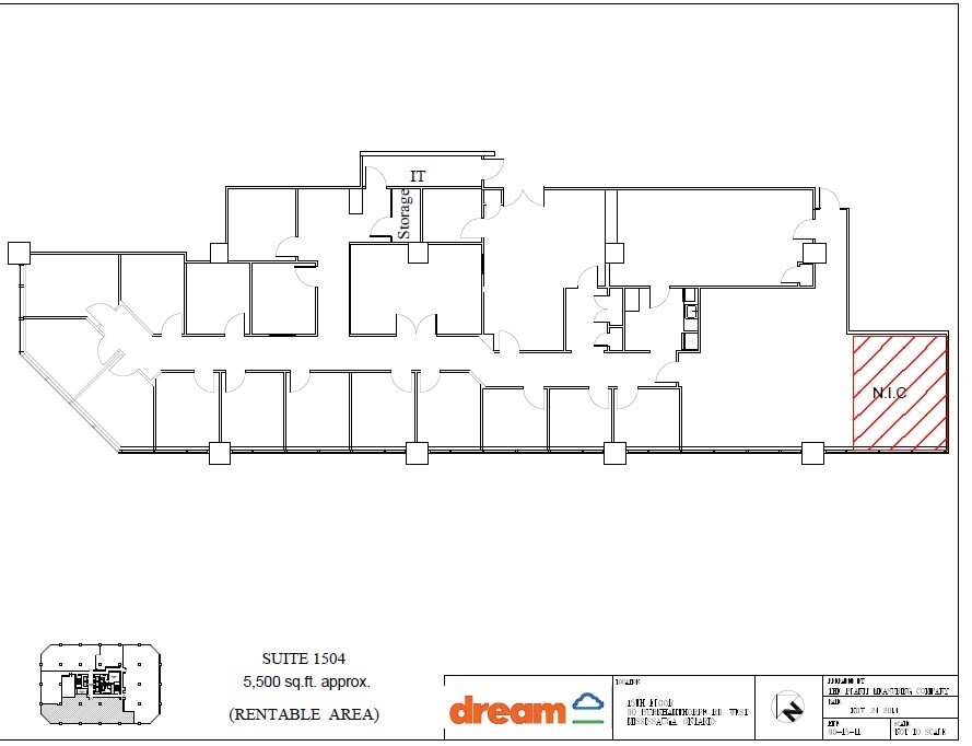 50 Burnhamthorpe Rd W, Mississauga, ON for lease Floor Plan- Image 1 of 1