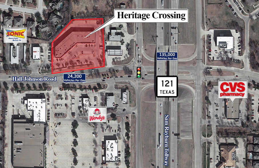 2140 Hall Johnson Rd, Grapevine, TX for lease - Aerial - Image 1 of 2