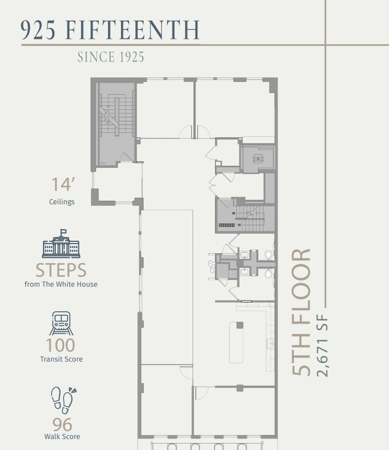 925 15th St NW, Washington, DC for lease Floor Plan- Image 1 of 1