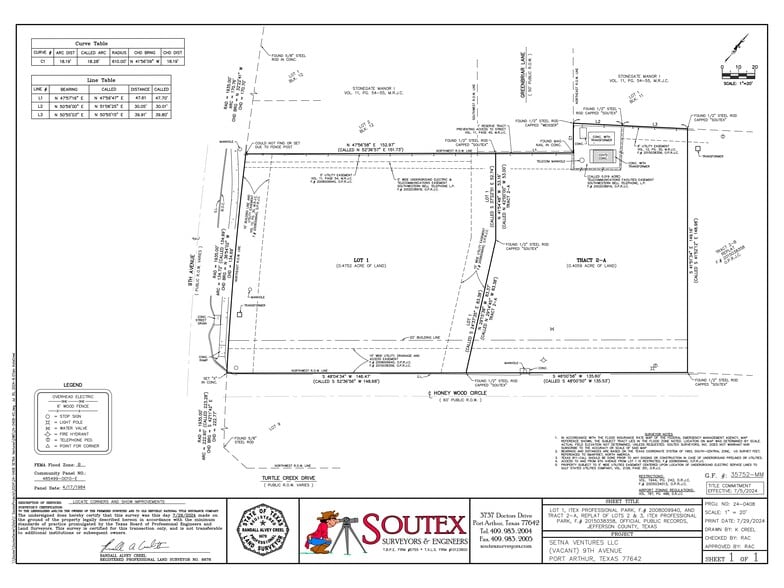 Lot 2 Honeywood, Port Arthur, TX for sale - Site Plan - Image 3 of 3