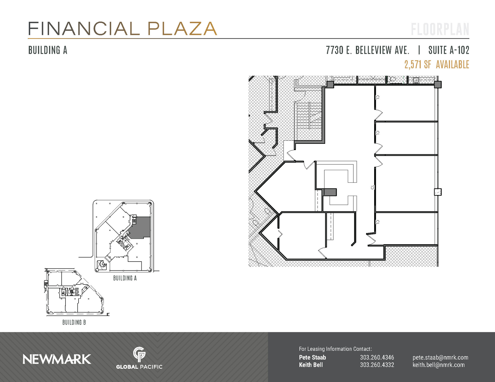 7730 E Belleview Ave, Greenwood Village, CO for lease Floor Plan- Image 1 of 2