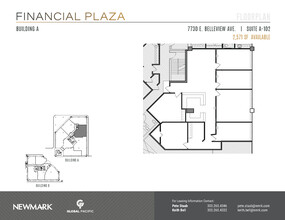 7730 E Belleview Ave, Greenwood Village, CO for lease Floor Plan- Image 1 of 2