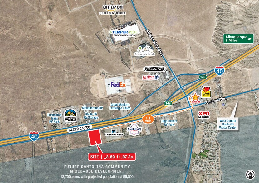 SWQ Central Ave. & Atrisco Vista Blvd. SW, Albuquerque, NM for lease - Primary Photo - Image 1 of 3