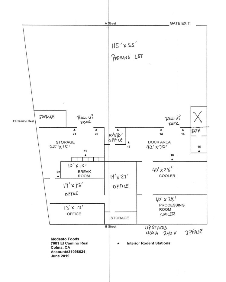 7601 El Camino Real, Colma, CA for lease Floor Plan- Image 1 of 2