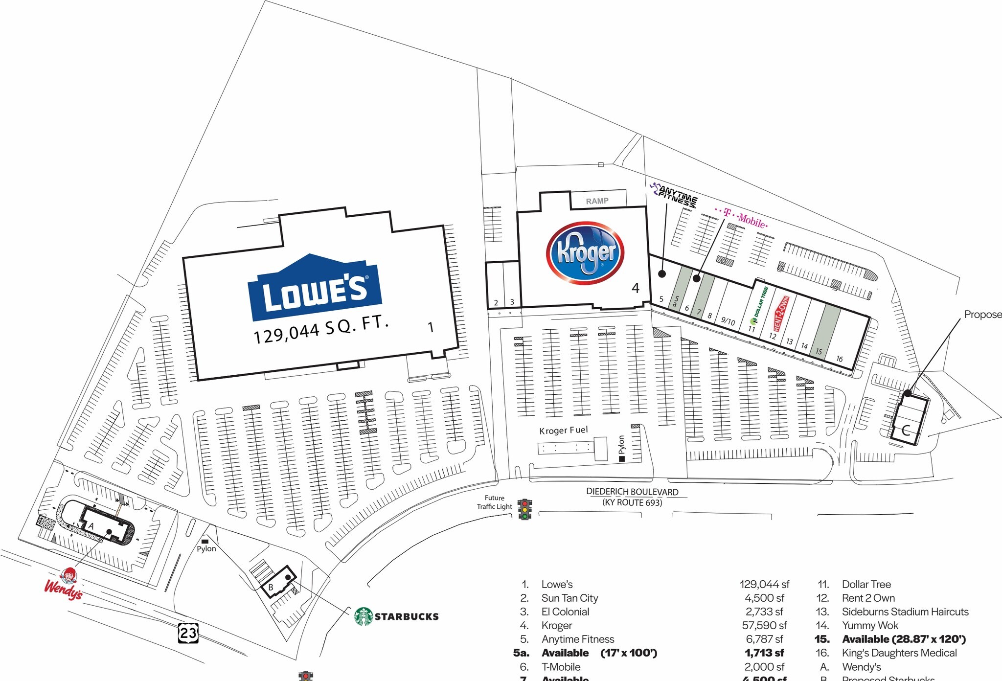 349-704 Diederich Blvd, Ashland, KY for lease Site Plan- Image 1 of 1