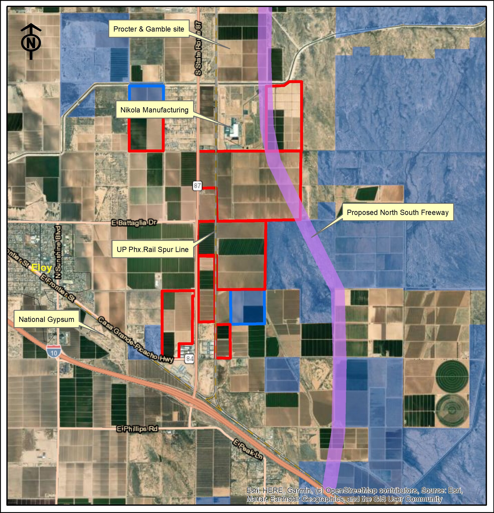 501 N. Highway 87, Eloy, AZ for sale Aerial- Image 1 of 7