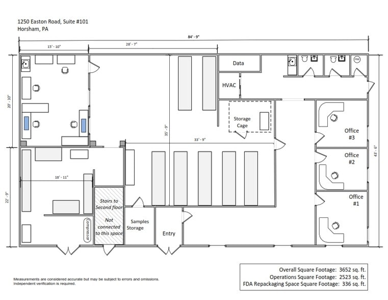 1250 Easton Rd, Horsham Township, PA for lease - Floor Plan - Image 3 of 4