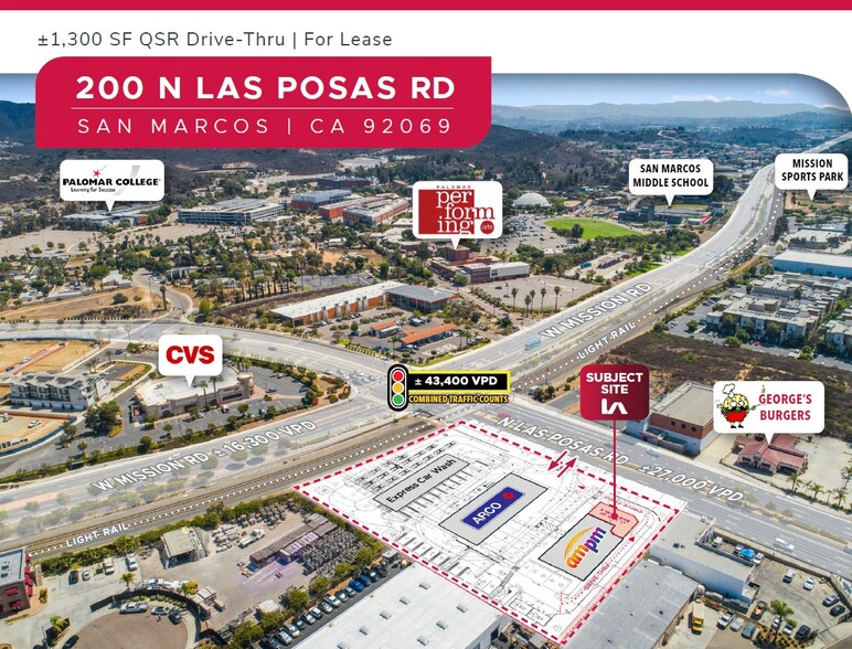 200 N Las Posas Rd, San Marcos, CA for lease - Aerial - Image 1 of 5