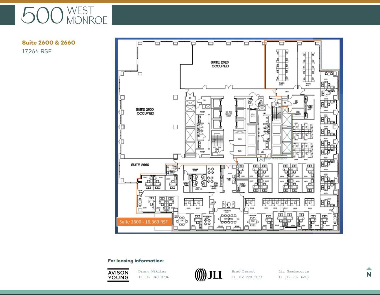 500 West Monroe St, Chicago, IL for lease Floor Plan- Image 1 of 1