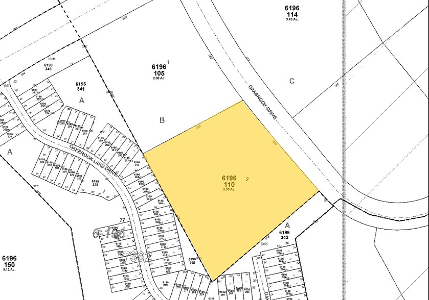 1700 Oakbrook Dr, Norcross, GA for lease - Plat Map - Image 2 of 3