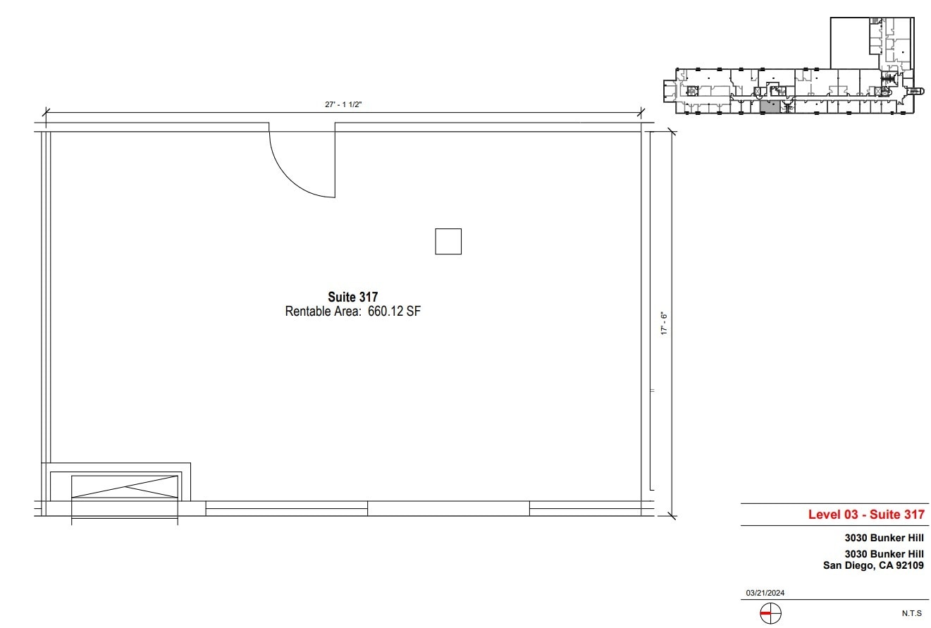 3030 Bunker Hill St, San Diego, CA for lease Floor Plan- Image 1 of 1