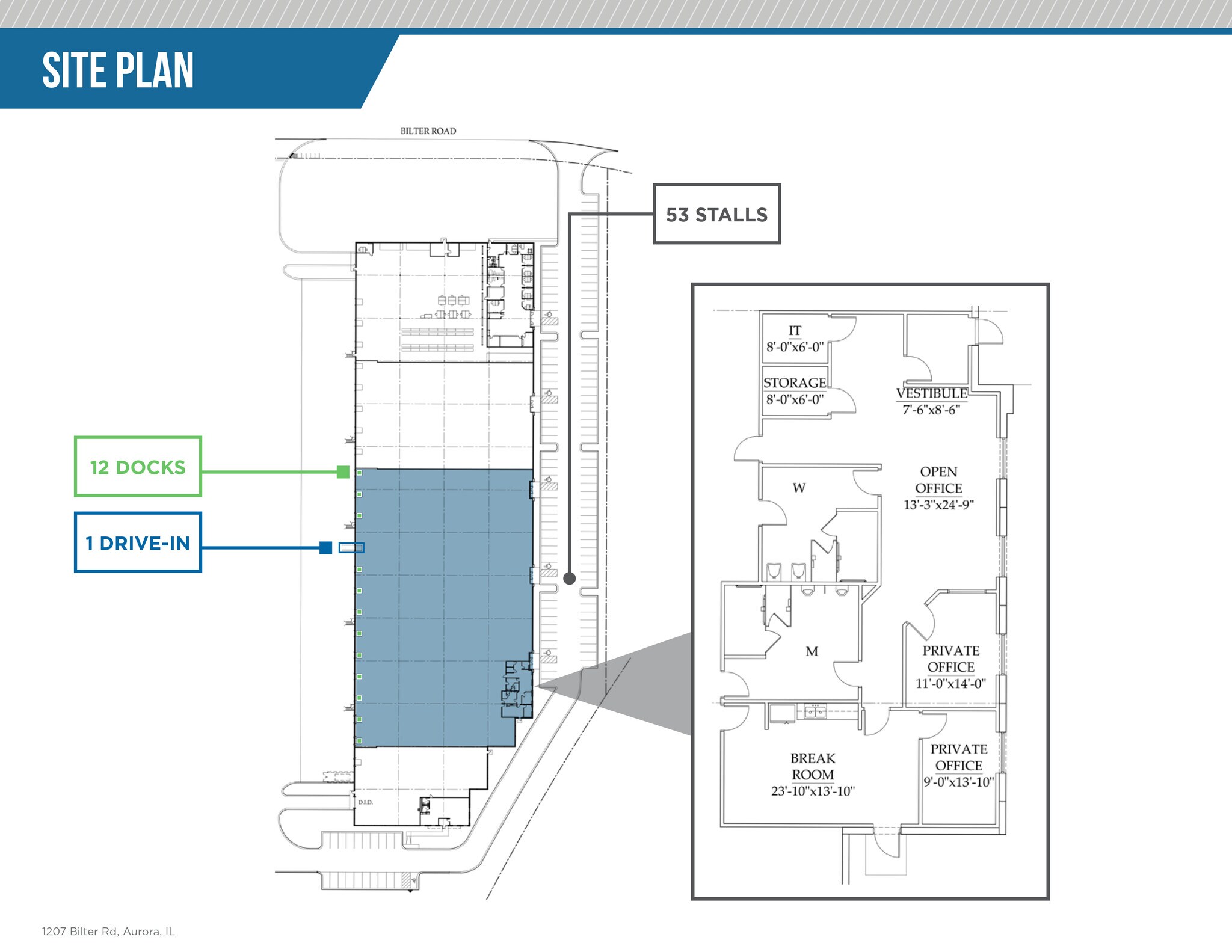 1207 Bilter Rd, Aurora, IL for lease Floor Plan- Image 1 of 1