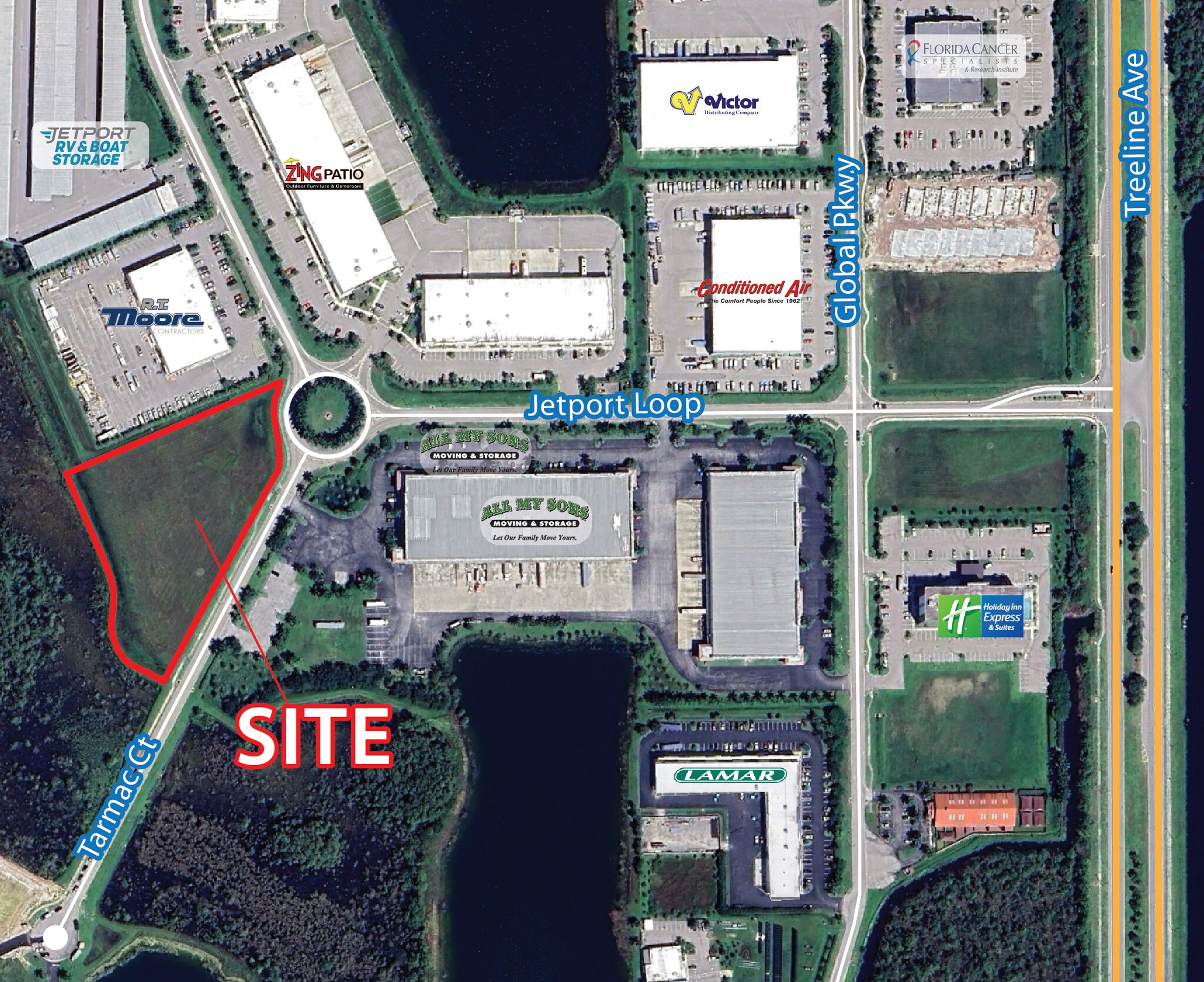 14660 Tarmac Ct, Fort Myers, FL for lease Aerial- Image 1 of 4