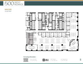 500 West Monroe St, Chicago, IL for lease Floor Plan- Image 1 of 1