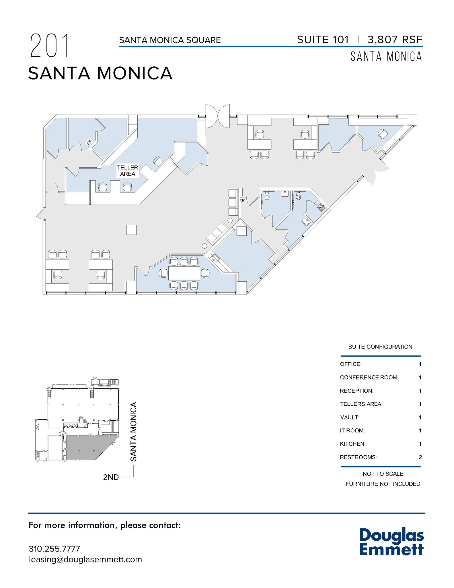 201 Santa Monica Blvd, Santa Monica, CA for lease Floor Plan- Image 1 of 1