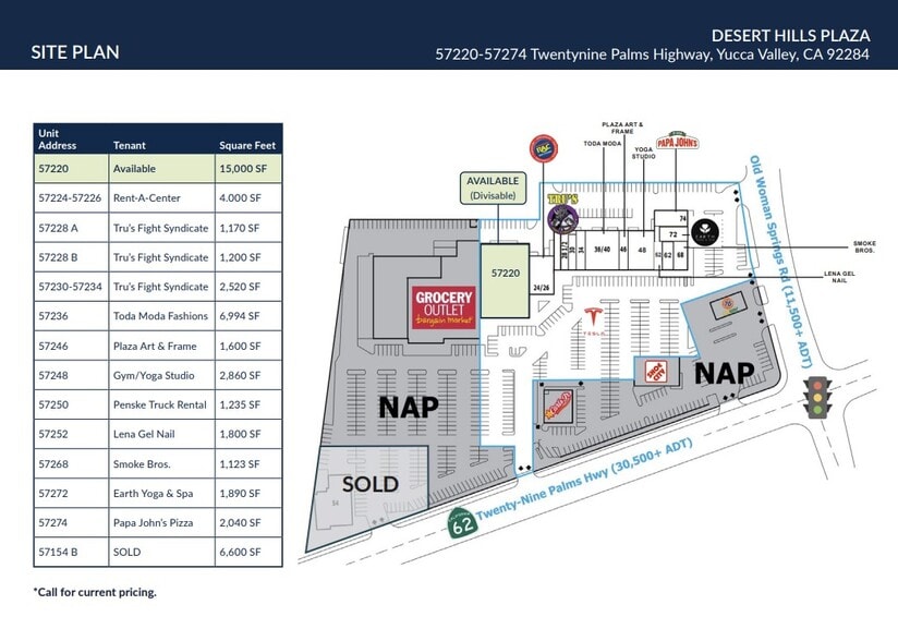 57220-57274 29 Palms Hwy, Yucca Valley, CA for lease - Building Photo - Image 3 of 20