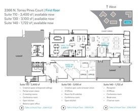 3333 N Torrey Pines Ct, La Jolla, CA for lease Floor Plan- Image 1 of 4