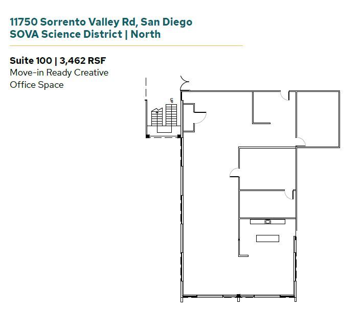 11555 Sorrento Valley Rd, San Diego, CA for lease Floor Plan- Image 1 of 1