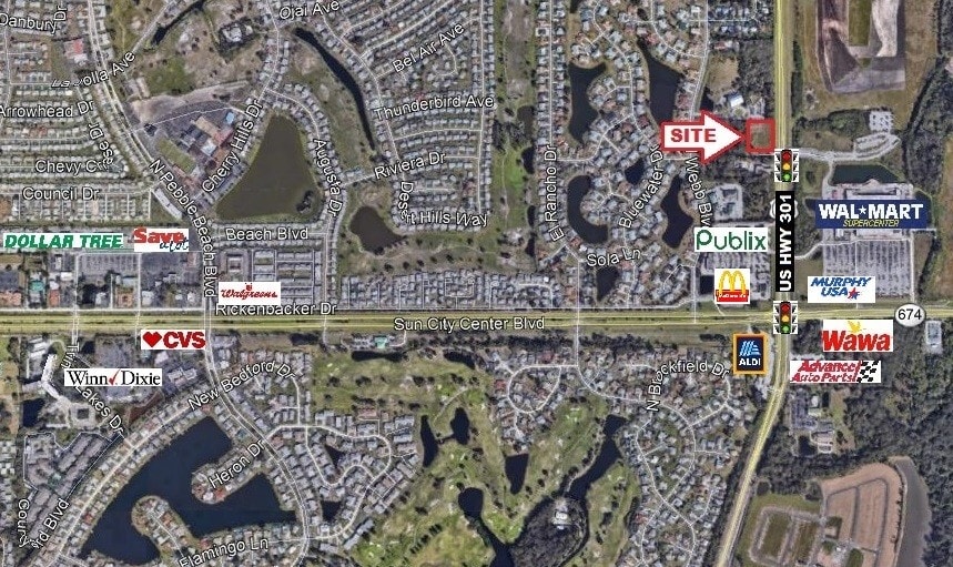 US HWY 301 amp Cape Stone Ave Sun - US HWY 301 Cape Stone Ave Sun City Center FL Trade Area Map 1 HighDefinition
