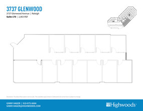 3737 Glenwood Ave, Raleigh, NC for lease Floor Plan- Image 1 of 1