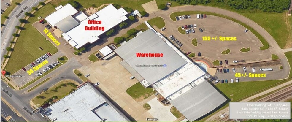 425 Molton St, Montgomery, AL for sale - Aerial - Image 2 of 2